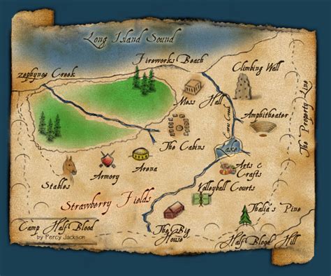 percy jackson map.